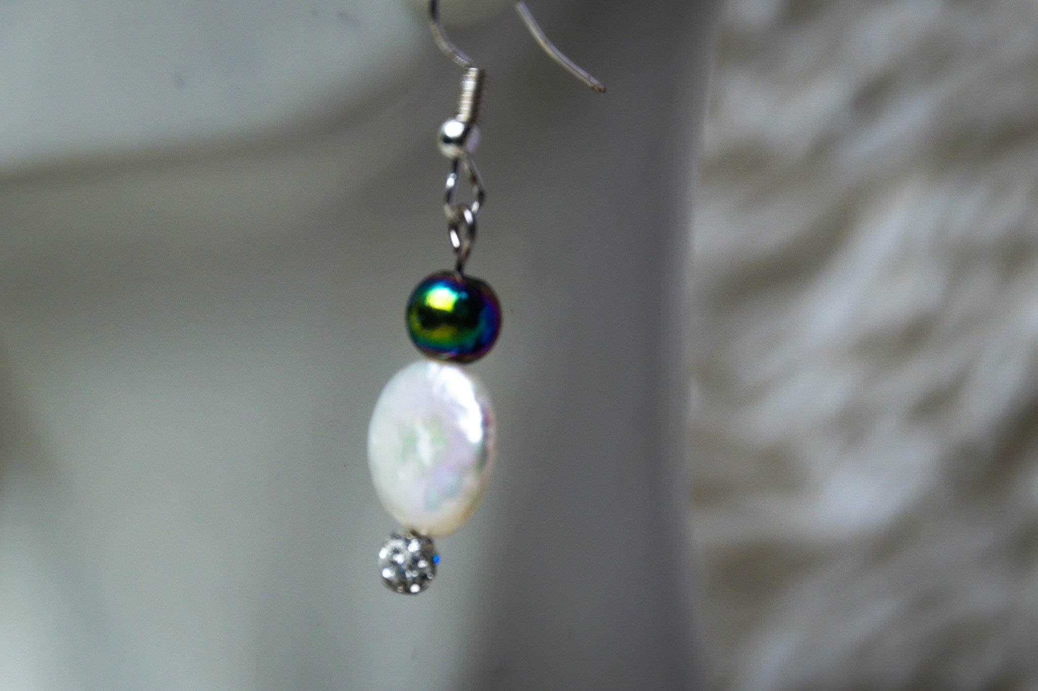Luxury White Pearl and Turtle Necklace, Earring, and Bracelet Set
