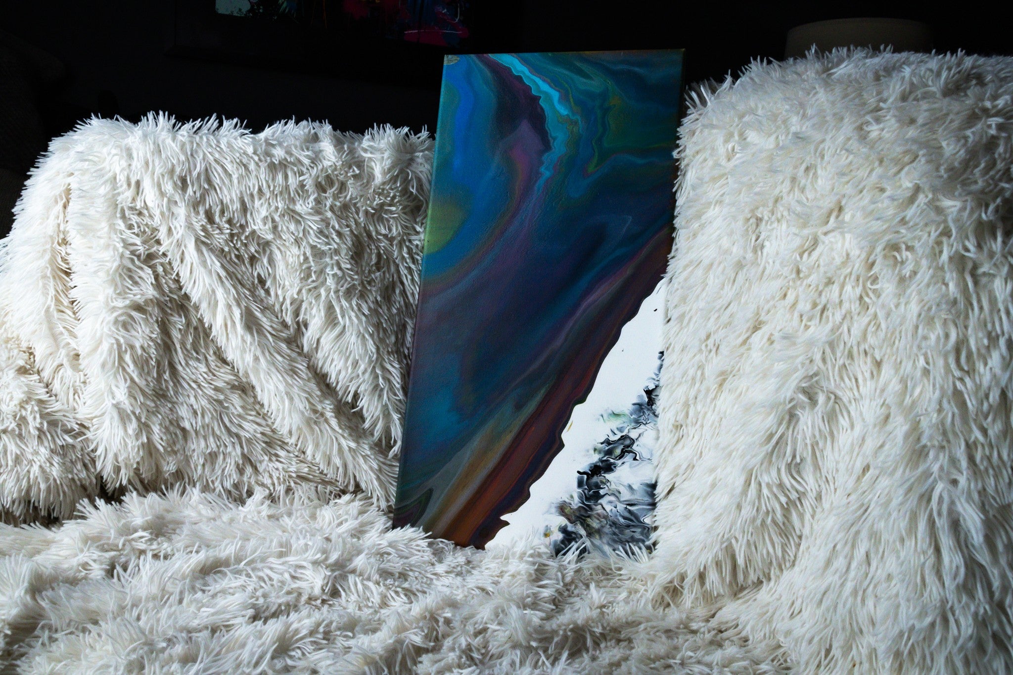 Waves of Color Abstract Painting