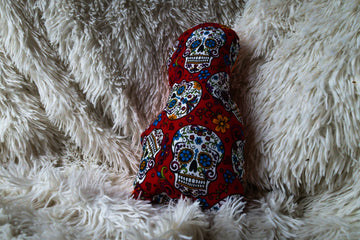 Handmade Small Sugar Skull Design Pillow