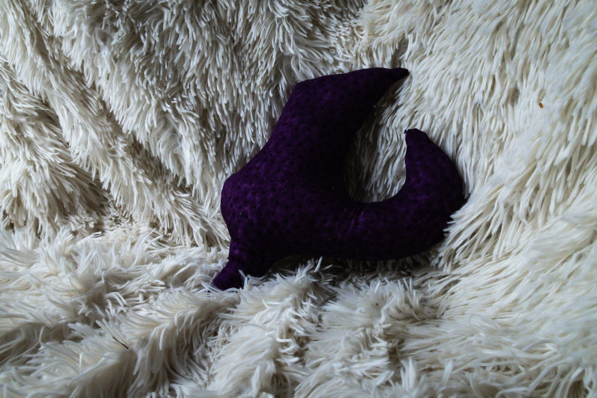 Handmade Small Purple Shoe Pillow
