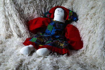 Small Handmade Fabric Girl Doll