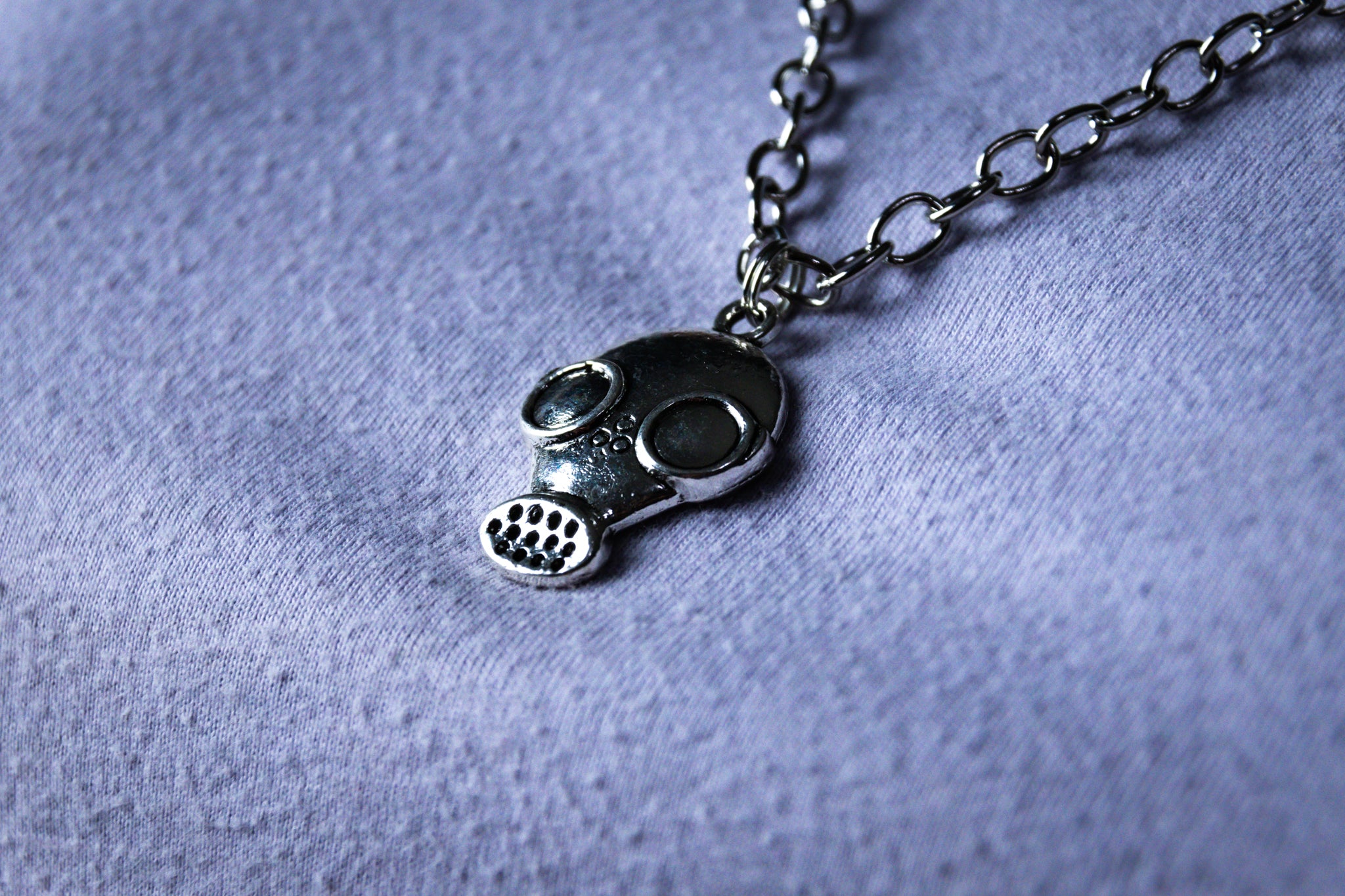 Handmade Firefighter Gas Mask Necklace