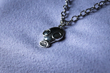 Handmade Firefighter Gas Mask Necklace