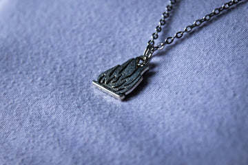 Handmade Short-Length Firefighter Flame Necklace