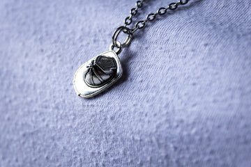 Handmade Medium-Length Firefighter Fire Helmet Necklace