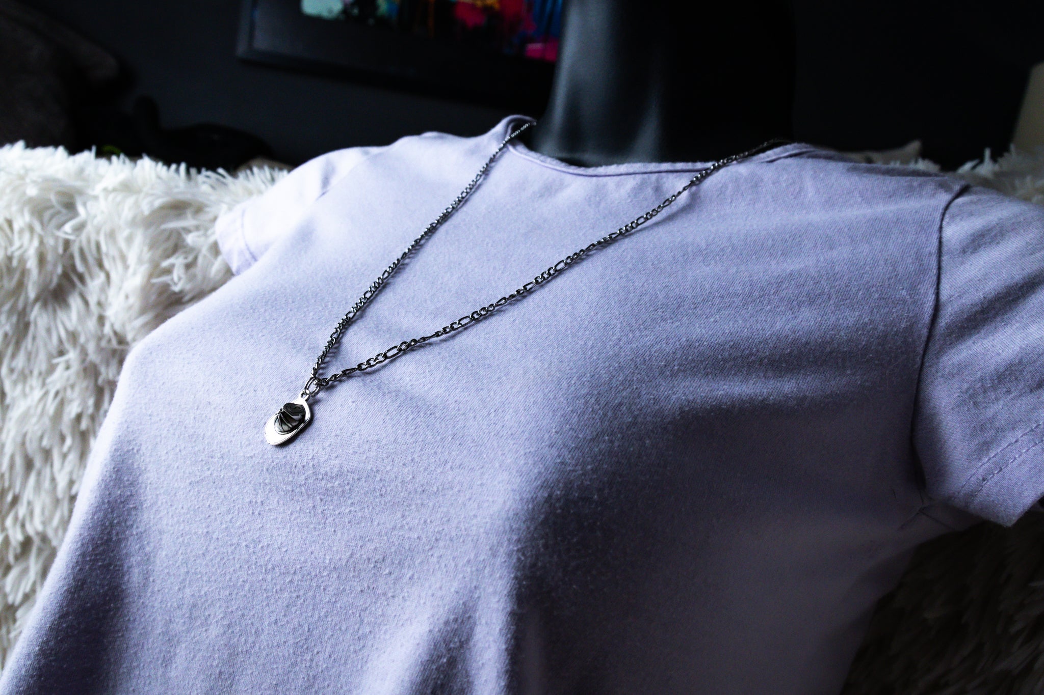 Handmade Medium-Length Firefighter Fire Helmet Necklace