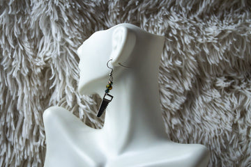 Handmade Firefighter Saw Earrings