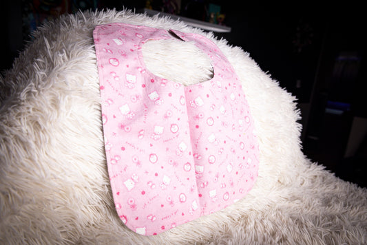 Pink Teddy Bear Baby Bib