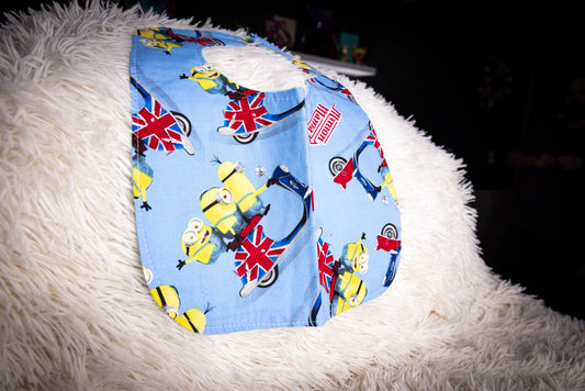 Blue Minion Baby Bib