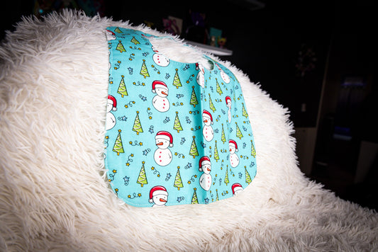 Snowman Baby Bib