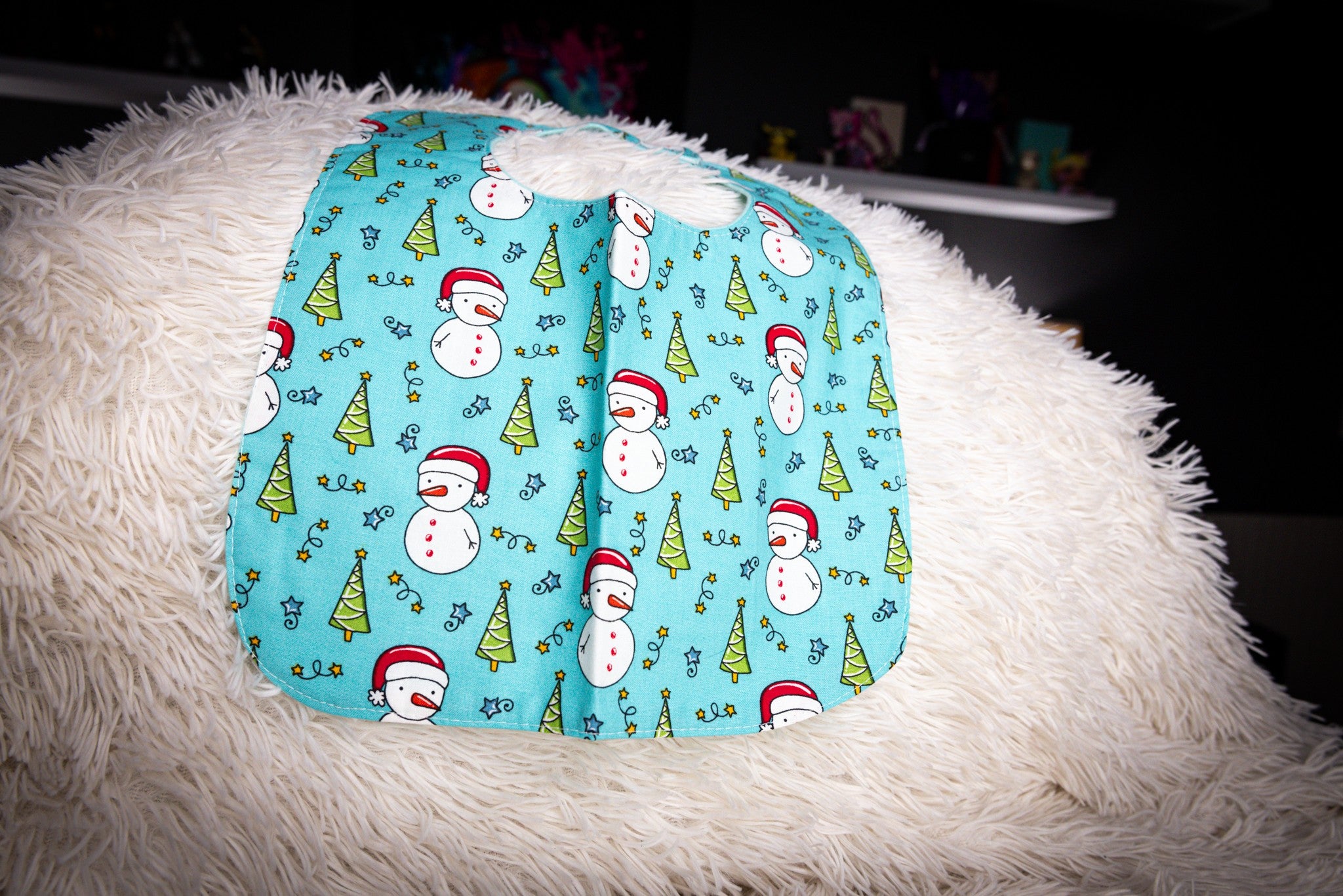 Snowman Baby Bib