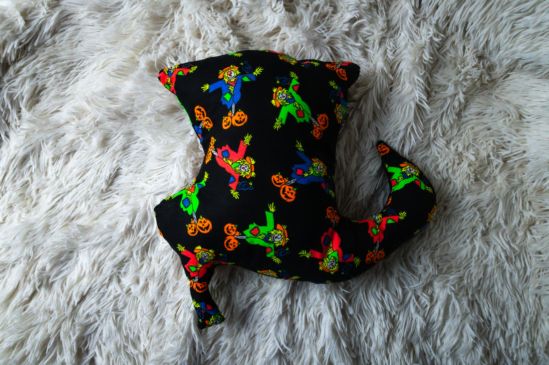 Small Handmade Shoe-Shaped Pillow