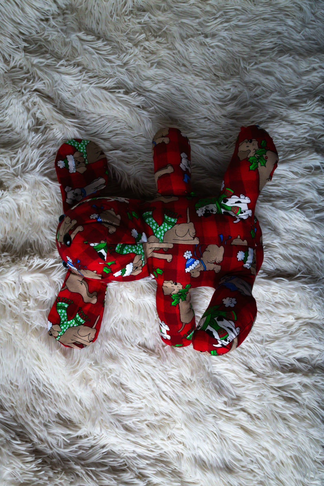 Handmade Fabric Dog Doll for Kids