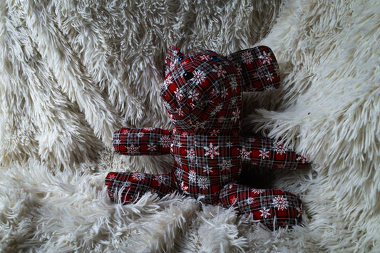 Handmade Small Christmas Dog Stuffed Animal