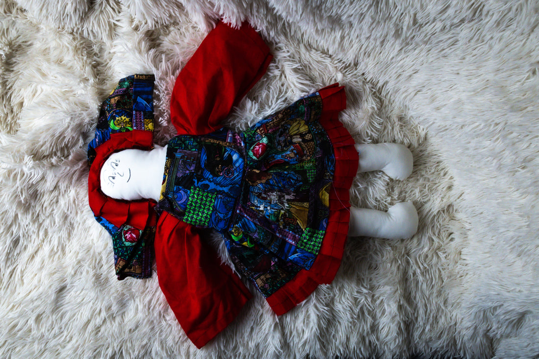 Small Handmade Fabric Girl Doll