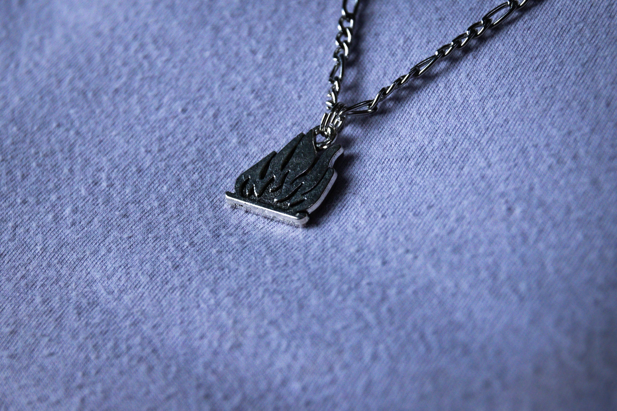 Handmade Firefighter Flame Necklace