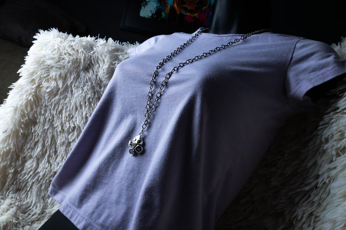 Handmade Long-Length Firefighter Gas Mask Necklace