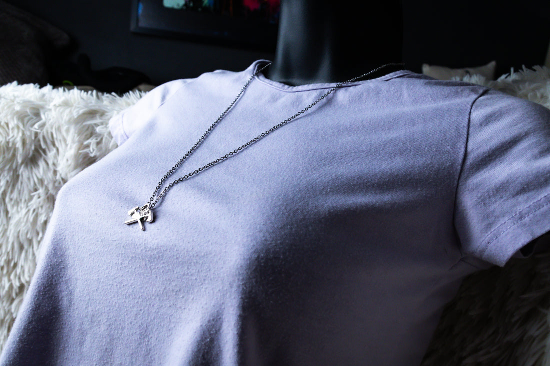 Handmade Medium-Length Firefighter Fire Axe Necklace