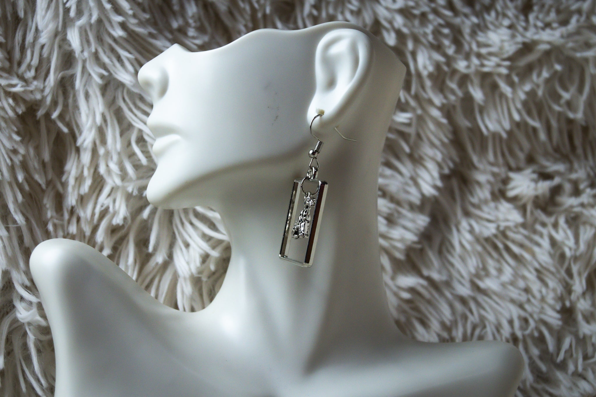 Handmade Firefighter Dog Earrings