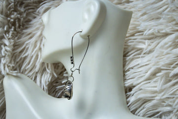 Handmade Firefighter Helmet Hoop Earrings