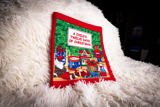 A Child's 12 Days of Christmas - Fabric Child's Story Book