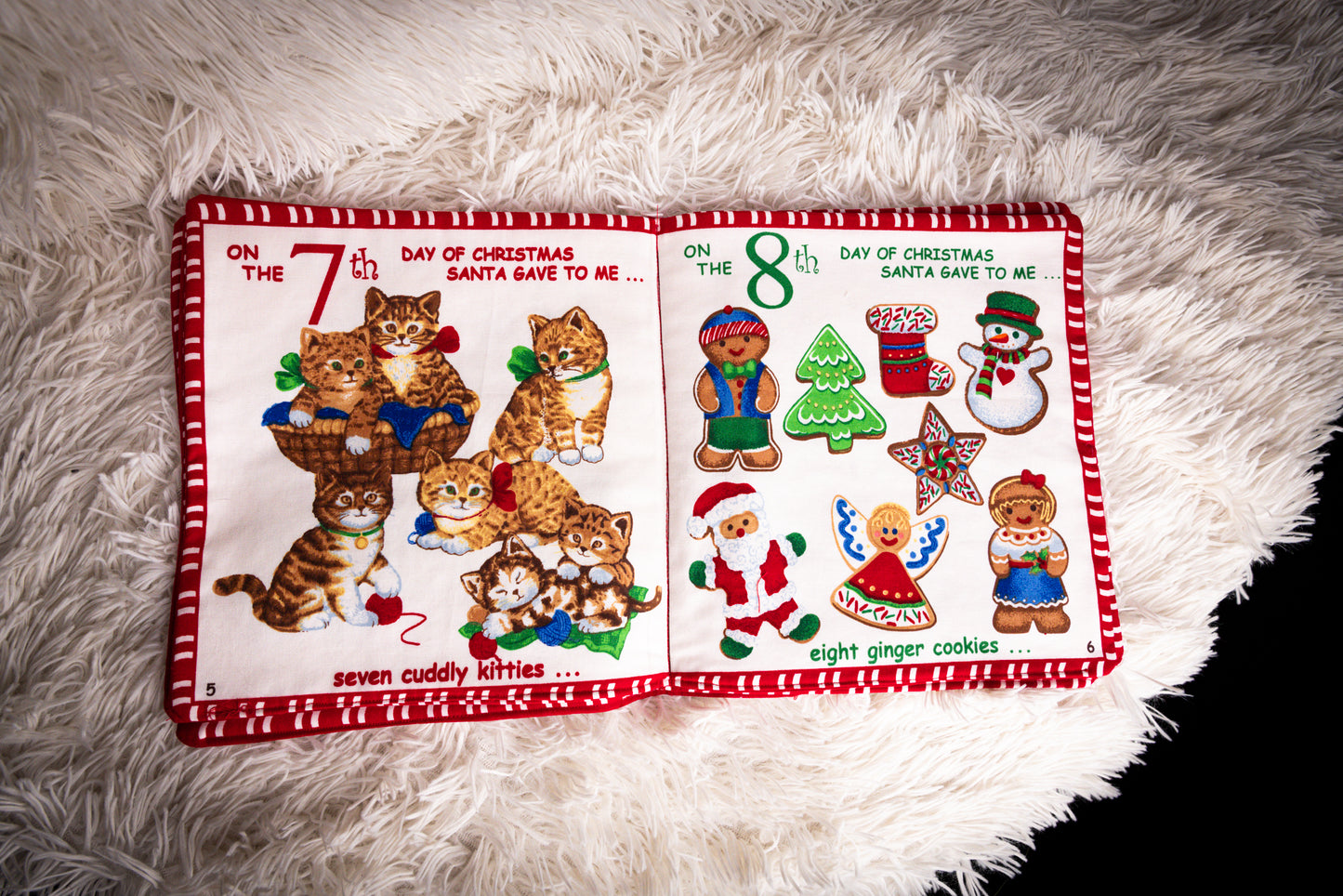 A Child's 12 Days of Christmas - Fabric Child's Story Book